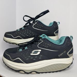 Skechers Shape Ups Womens Size 7 Blue Memory Foam Air Cooled Waking Toning 57002
